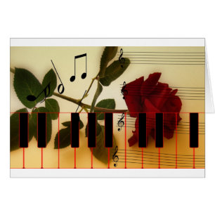 Touches de piano de musique notes professeur roses