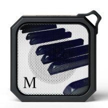 Touches de piano noir et blanc Monogramme Initiale