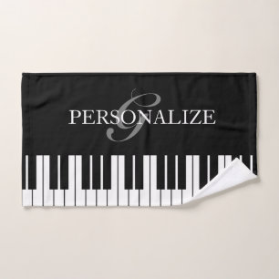 Touches de piano noir et blanc personnalisées