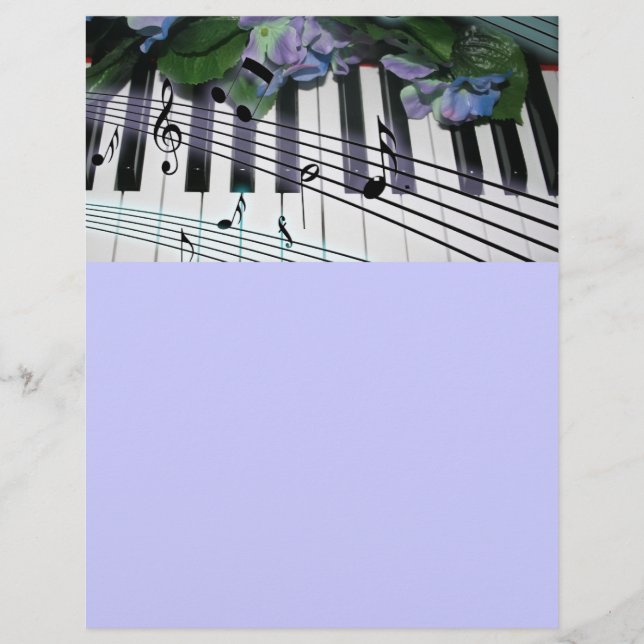 Touches et fleurs de piano (Devant)