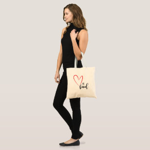 Toujours AIMER avec le Sac fourre-tout de typograp