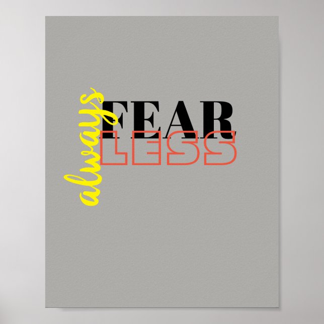 toujours craindre moins de citations poster typogr (Devant)