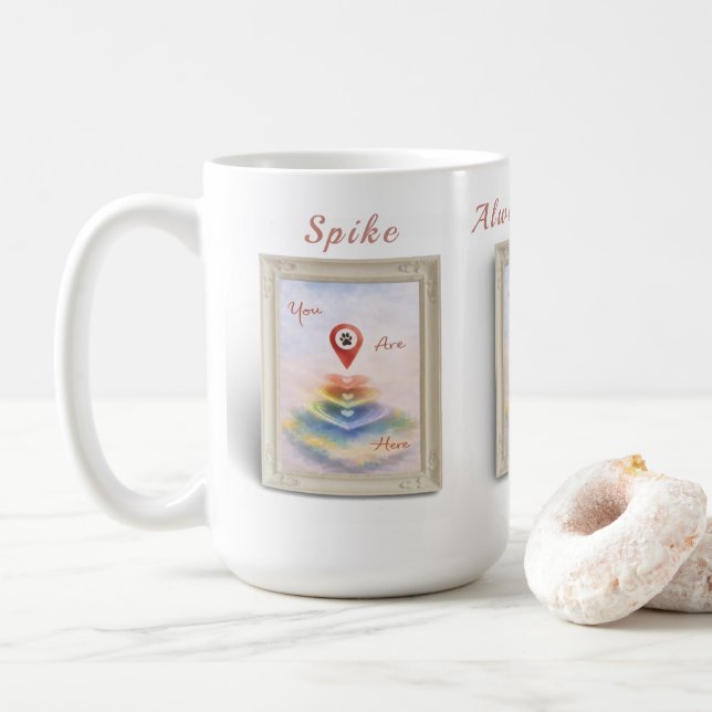 Toujours dans mon cœur Mug Mémorial pour animaux d (Avec donut)