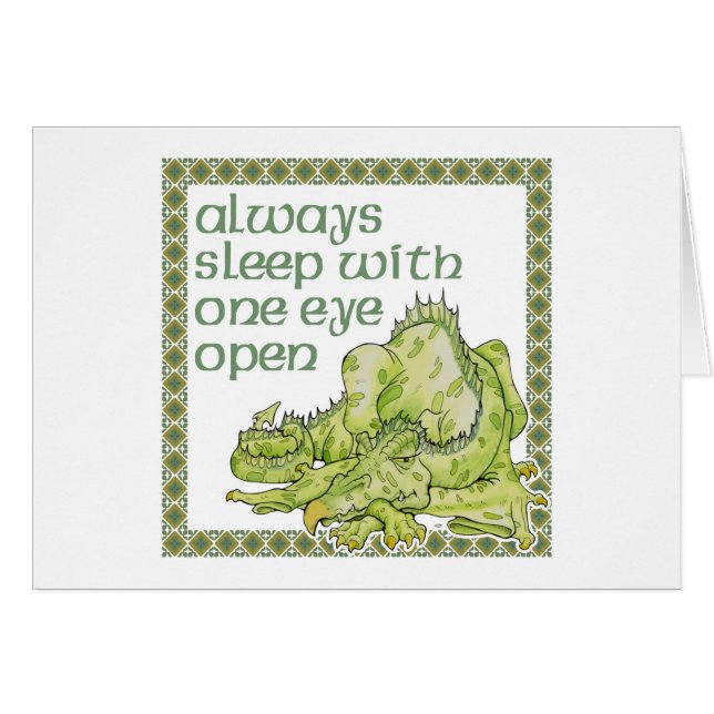 Toujours dormir avec un oeil ouvert (Devant horizontal)