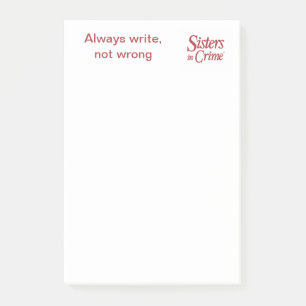 Toujours écrire, ne jamais avoir de notes post-it