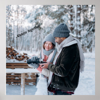 Toujours ensemble impression métal imprimé acryliq