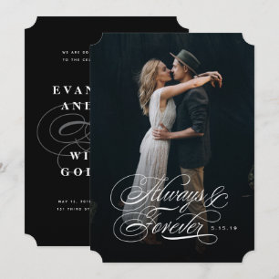 Toujours et toujours Faire-part de mariage photo
