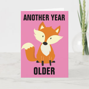 TOUJOURS FOXY ! CARTES FOX D'ANNIVERSAIRE SURDIMEN