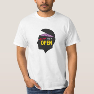 "Toujours Garder Un Esprit Ouvert" T-Shirt Design.