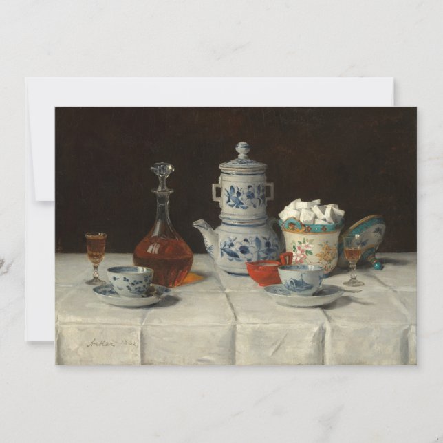 Toujours la vie avec le cadre de café | Albert Ank (Devant)