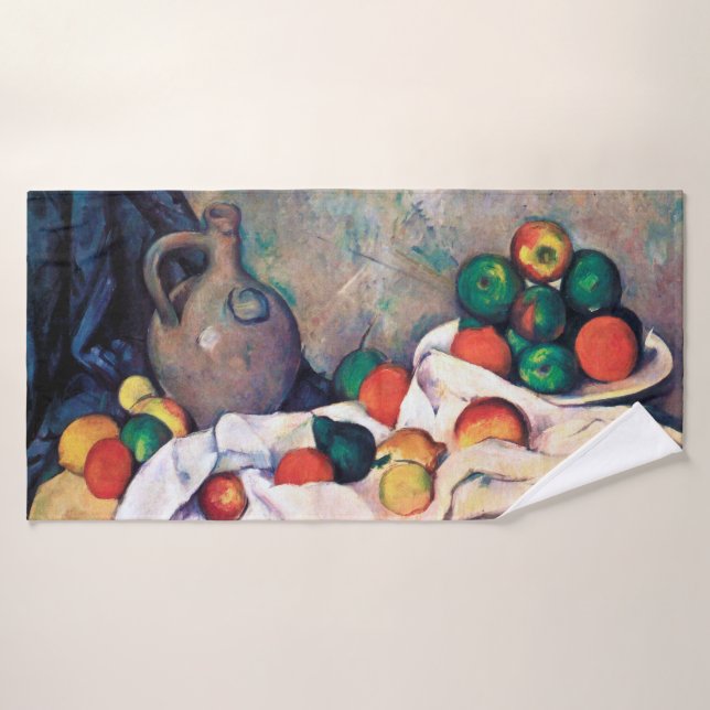 Toujours la vie avec les fruits, Paul Cezanne (Serviette de bain)