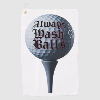 Toujours laver les balles serviette de golf