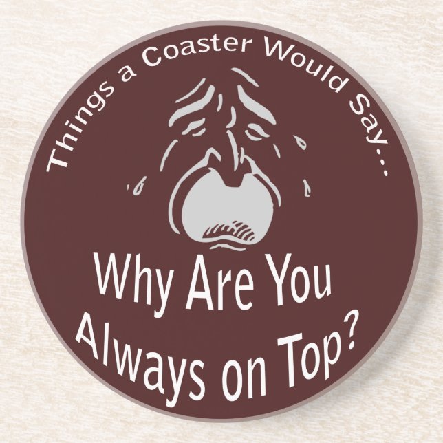 Toujours sur le Dessous de verre foncé supérieur (Devant)