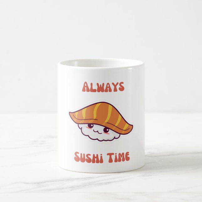 Toujours Sushi Time kawaii Sushi Coffee Mug (Centre)