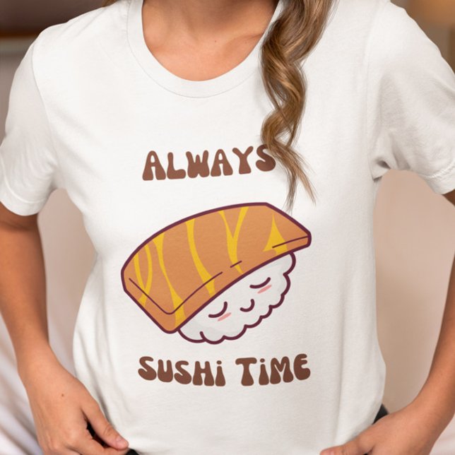 Toujours Sushi Time Kawaii Sushi T-Shirt (Créateur téléchargé)