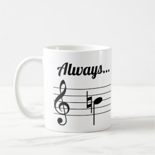 Toujours tasse de café musicale naturelle de B