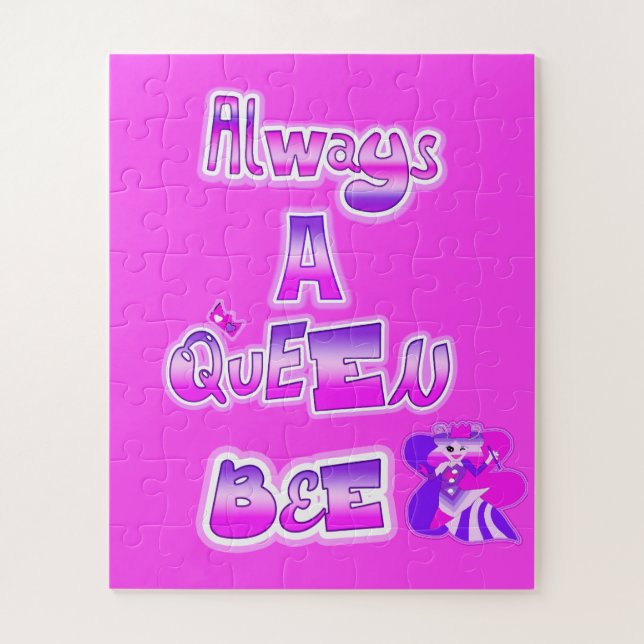 Toujours une reine bee rose puzzle puzzle (Vertical)