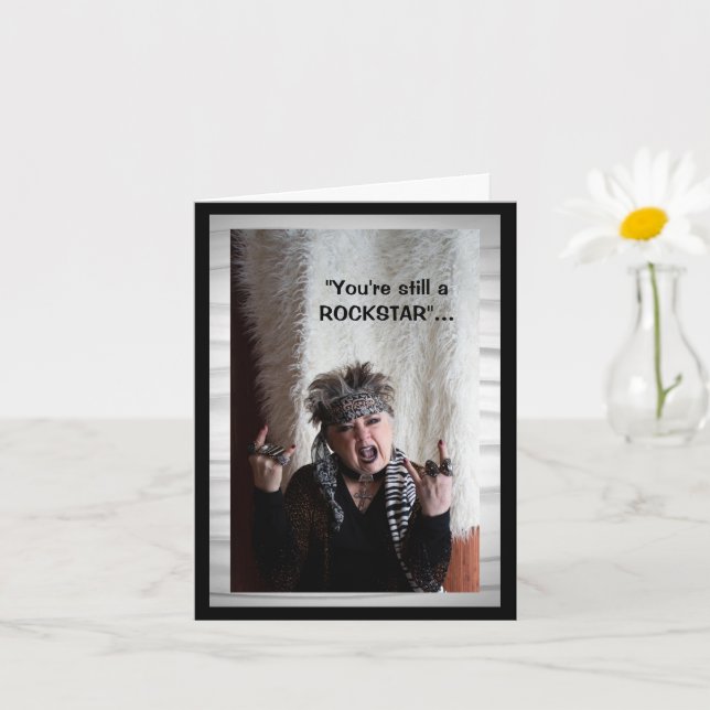 Toujours une Rockstar dans mes rêves Carte (Petite plante)