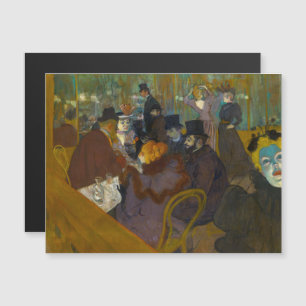 Toulouse-Lautrec - Au Rouge Carte magnétique