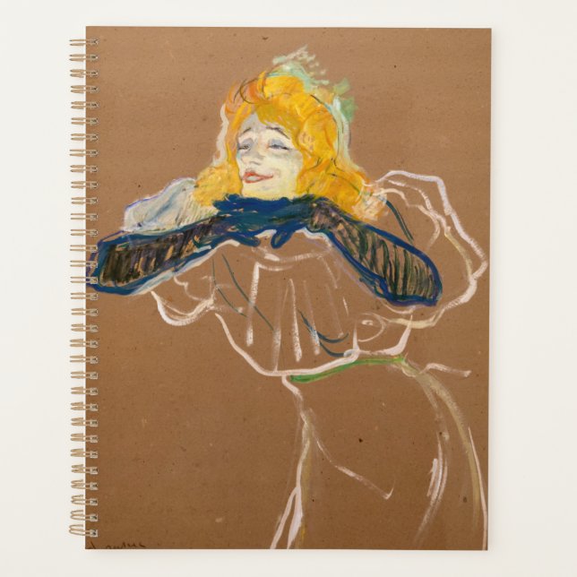 Toulouse-Lautrec - Yvette Guilbert chantant (Devant)