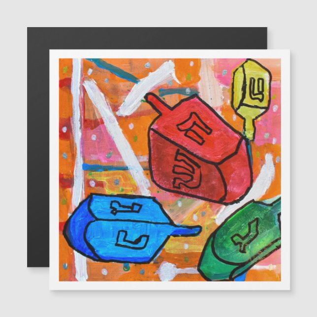 Toupies de dreidel (Devant / Derrière)