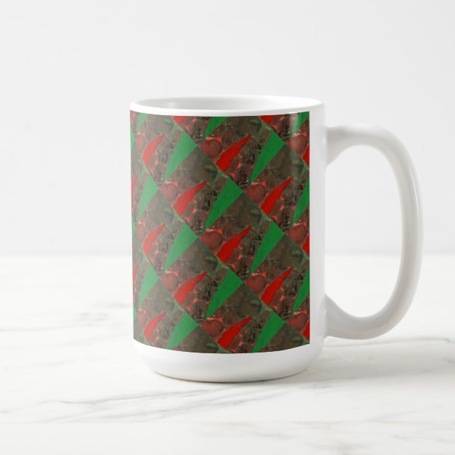 "Tour #2 Carrelée" Conception abstraite Mug (Droite)