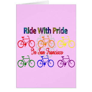 tour avec fierté SF--Cycliste lesbien gai