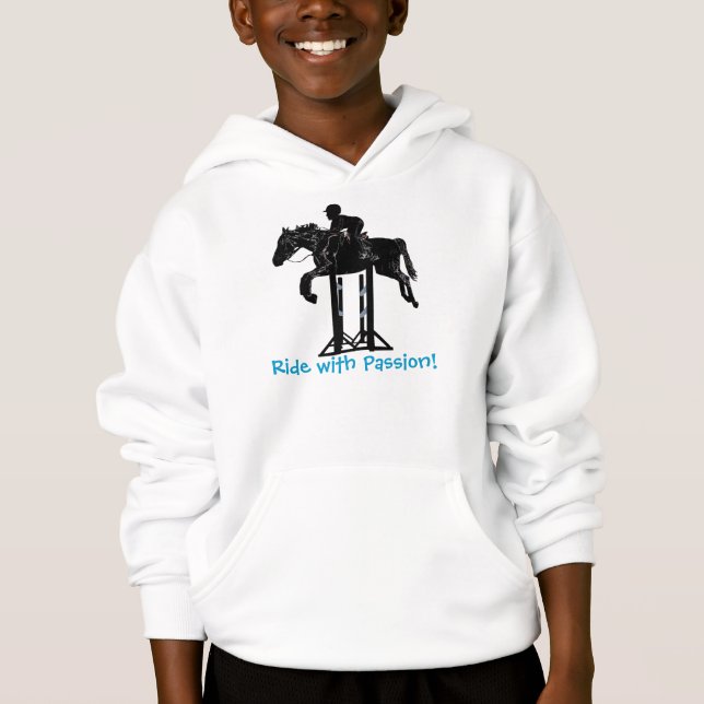 Tour avec passion ! Tee - shirt équestre de cheval (Devant)