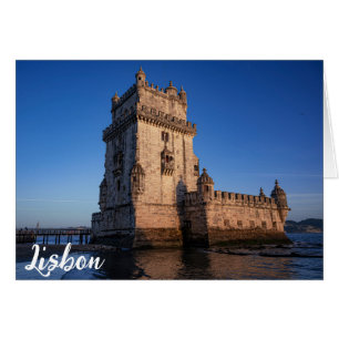 Tour Belem au coucher du soleil à Lisbonne, Portug