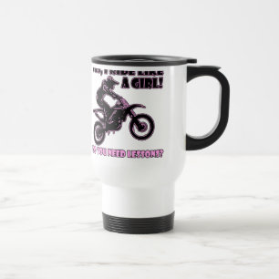 Tour comme une tasse de voyage de motocross de