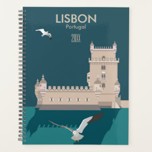 Tour de Belem de Lisbonne dans le style poster vin