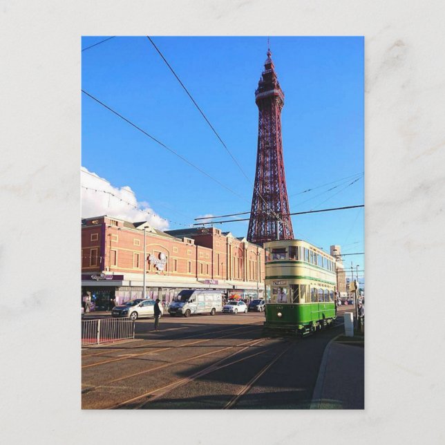 Tour de Blackpool. Carte postale de voyage, 2018 (Devant)