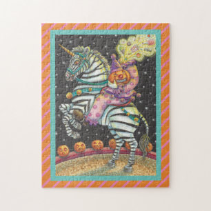 TOUR DE CIRCUS EN COURANT, HALLOWEEN ZEBRA PUZZLE