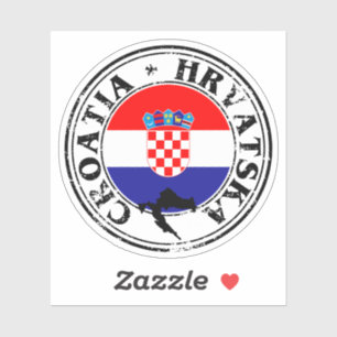 Tour de Croatie Sticker Drapeau HRVATSKA - Parfait