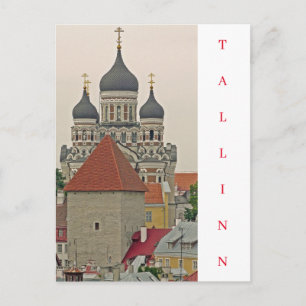 Tour de la vieille ville de Tallinn et carte posta