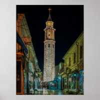 Tour de l'horloge, Prilep - Poster Macédoine