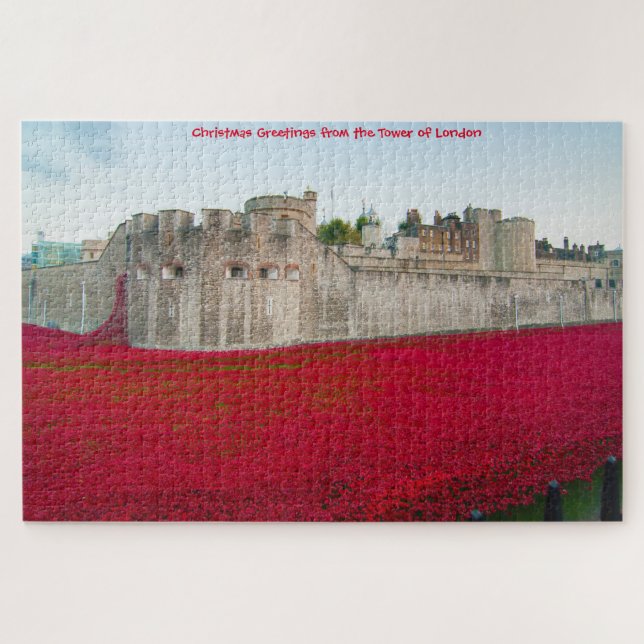 Tour de Londres Novembre Poppies Jigsaw Puzzle (Horizontal)