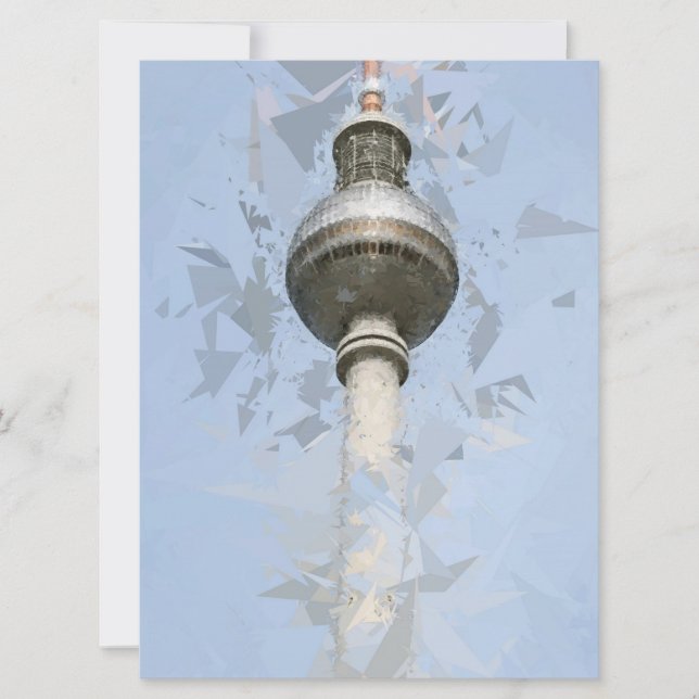 Tour de télévision Fernsehturm Berlin, Allemagne (Devant)