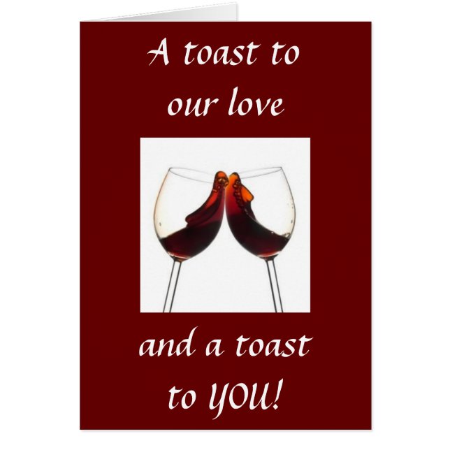 TOUR DE VIN À NOTRE AMOUR/TOAST À "VOUS" (Devant)