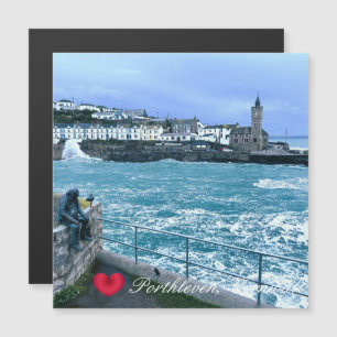 Tour d'horloge Porthleven + Attente de la sculptur