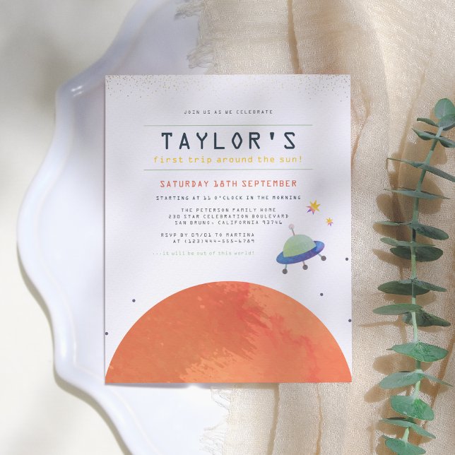 Tour du Soleil | Budget Space Boy Anniversaire (Créateur téléchargé)