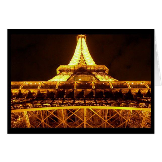 Tour Eiffel à la nuit (Vierge) (Devant Horizontal)