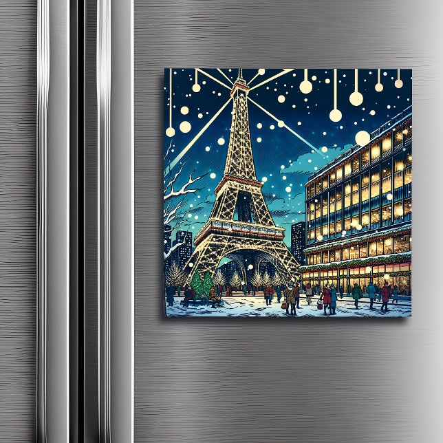 Tour Eiffel à Paris, France à l'heure de Noël (Créateur téléchargé)