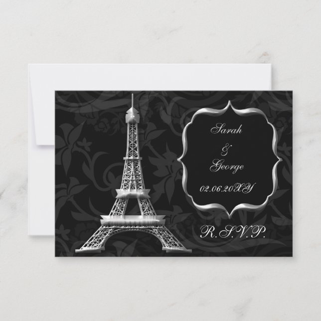 tour Eiffel argent rsvp standard 3,5 x 5 (Devant)
