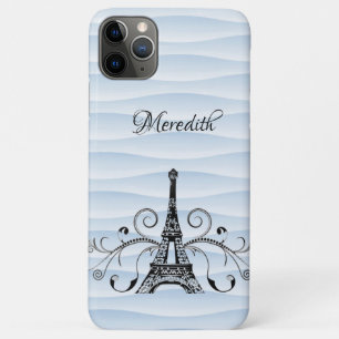 Tour Eiffel bleu Coque-Mate coque iphone