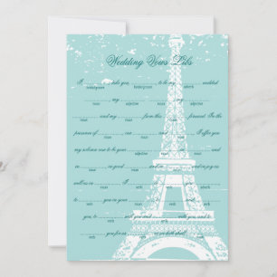 Tour Eiffel bleu Mariage Vows Libs