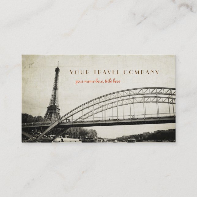 Tour Eiffel - carte de visite (Devant)