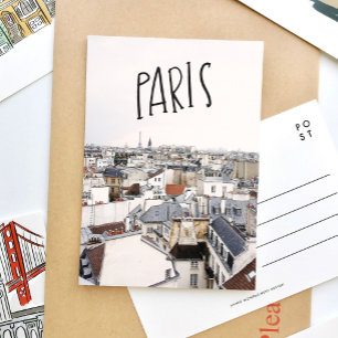 Tour Eiffel Carte Postale Lettre Manuscrite Paris
