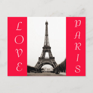 Tour Eiffel - Carte postale Love Paris