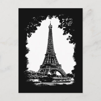 Tour Eiffel, carte postale Paris